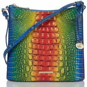 NWT Brahmin Crossbody Bag - Katie Popsicle Ombre Melbourne - Rainbow